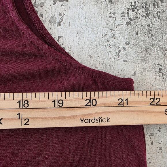 Old Navy Burgundy Tunic Length Tank Top NWT Women's Size XL - Picture 5 of 6